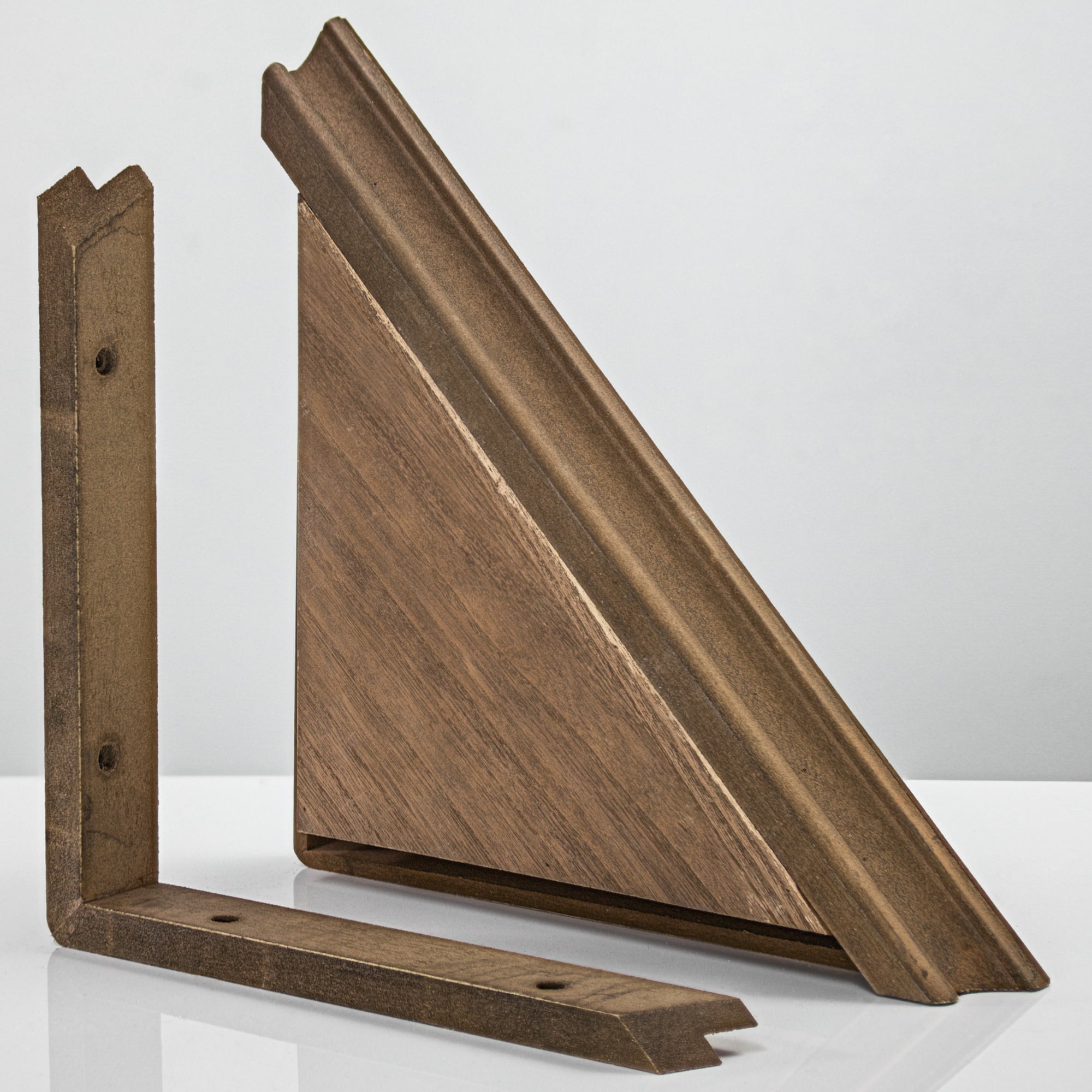 Beveled Floating Corner Shelves Set